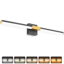 Load image into Gallery viewer, SOLFART Bathroom Lights Over Mirror, Brushed Nickel LED Vanity Light, Built-in Dimmer, 4-Way Adjustable 6009