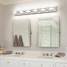 Load image into Gallery viewer, SOLFART LED Dimmable Black Vanity Light Over Mirror Modern Vanity Lighting for Bathroom 6000K 9568
