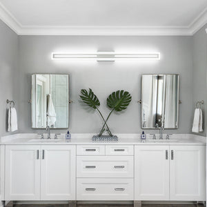 SOLFART Dimmable Vanity Lights Bathroom Lights Over Mirror Black Led Modern Light Fixture 8300