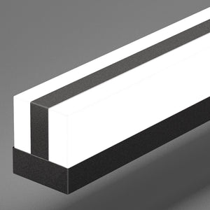 SOLFART Dimmable Black Bathroom Light Fixtures Over Mirror Vanity Lights Modern Matt Black Led Lights 8200