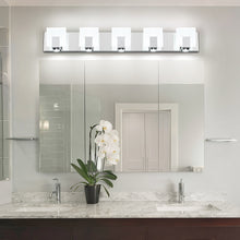Load image into Gallery viewer, SOLFART Vanity Lights Chrome Finish Modern Bathroom Light Dimmable Vanity Lighting Fixtures  LED Light 7249