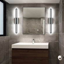 Load image into Gallery viewer, SOLFART Dimmable Vanity Lights Bathroom Lights Over Mirror Black Led Modern Light Fixture 8300