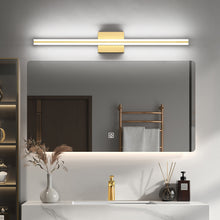 Load image into Gallery viewer, SOLFART Dimmable Black Bathroom Light Fixtures Over Mirror Vanity Lights Modern Matt Black Led Lights 8200