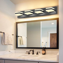 Load image into Gallery viewer, SOLFART LED Dimmable Black Vanity Light Over Mirror Modern Vanity Lighting for Bathroom 6000K 9568