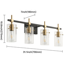 Load image into Gallery viewer, SOLFART Vanity Lights Bathroom Lights Over Mirror Vintage Bath Lighting Brushed Nickel Wall Sconce 7200