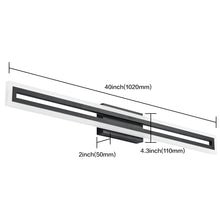 Load image into Gallery viewer, SOLFART Dimmable Vanity Lights Bathroom Lights Over Mirror Black Led Modern Light Fixture 8300