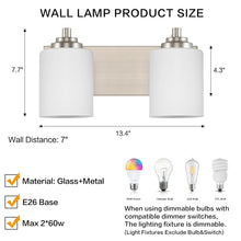 Load image into Gallery viewer, SOLFART Vintage Wall Lighting Over Mirror Bathroom Vanity Light Fixtures Thick Globes 8580 Lights