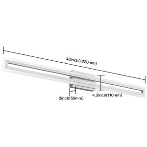 SOLFART Dimmable Vanity Lights Bathroom Lights Over Mirror Black Led Modern Light Fixture 8300