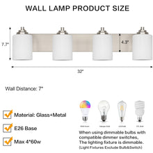 Load image into Gallery viewer, SOLFART Vintage Wall Lighting Over Mirror Bathroom Vanity Light Fixtures Thick Globes 8580 Lights