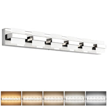 Load image into Gallery viewer, SOLFART LED Modern Matt Black Vanity Lights Waterproof Finishing Bathroom Wall Light Fixture Over Mirror 7248