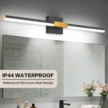 Load image into Gallery viewer, SOLFART Bathroom Lights Over Mirror, Brushed Nickel LED Vanity Light, Built-in Dimmer, 4-Way Adjustable 6009