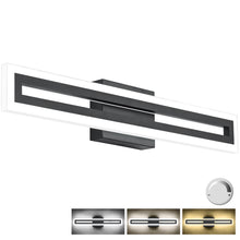 Load image into Gallery viewer, SOLFART Dimmable Vanity Lights Bathroom Lights Over Mirror Black Led Modern Light Fixture 8300