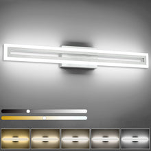 Load image into Gallery viewer, SOLFART Dimmable Vanity Lights Bathroom Lights Over Mirror Black Led Modern Light Fixture 8300