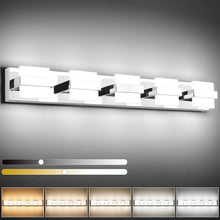 Load image into Gallery viewer, SOLFART LED Modern Matt Black Vanity Lights Waterproof Finishing Bathroom Wall Light Fixture Over Mirror 7248