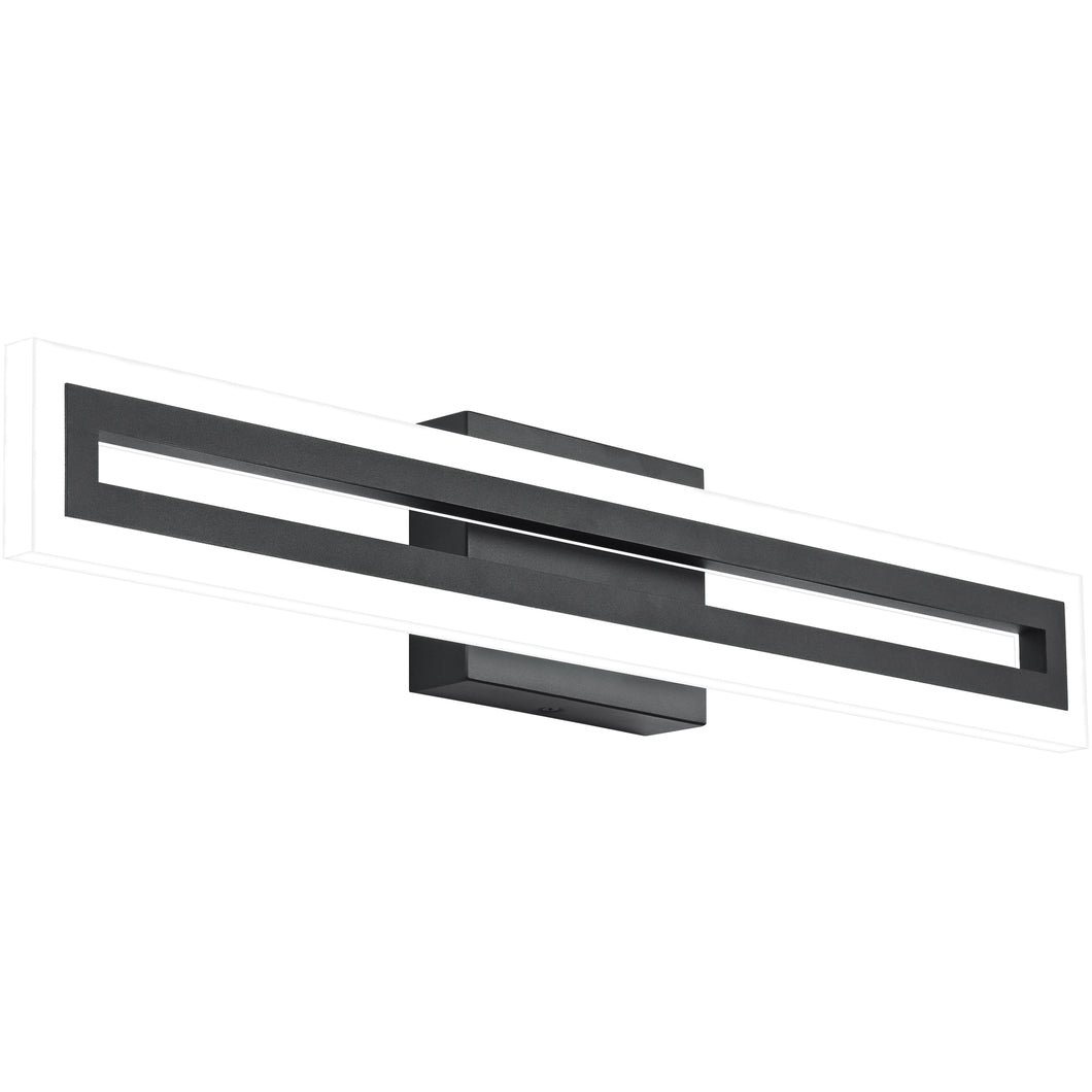 SOLFART Dimmable Vanity Lights Bathroom Lights Over Mirror Black Led Modern Light Fixture 8300