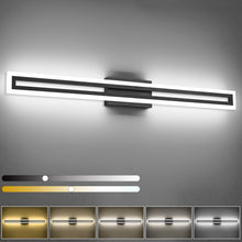 Load image into Gallery viewer, SOLFART Dimmable Vanity Lights Bathroom Lights Over Mirror Black Led Modern Light Fixture 8300