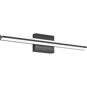 SOLFART Dimmable Black Bathroom Light Fixtures Over Mirror Vanity Lights Modern Matt Black Led Lights 8200