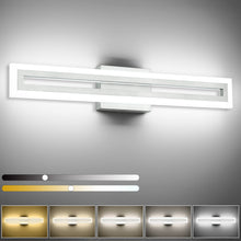 Load image into Gallery viewer, SOLFART Dimmable Vanity Lights Bathroom Lights Over Mirror Black Led Modern Light Fixture 8300