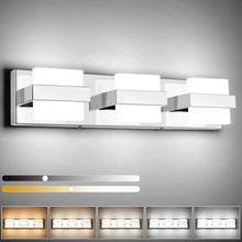 Load image into Gallery viewer, SOLFART LED Modern Matt Black Vanity Lights Waterproof Finishing Bathroom Wall Light Fixture Over Mirror 7248