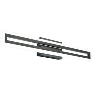 SOLFART Dimmable Vanity Lights Bathroom Lights Over Mirror Black Led Modern Light Fixture 8300