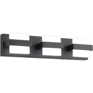 SOLFART LED Modern Matt Black Vanity Lights Waterproof Finishing Bathroom Wall Light Fixture Over Mirror 7248