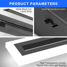 Load image into Gallery viewer, SOLFART Dimmable Vanity Lights Bathroom Lights Over Mirror Black Led Modern Light Fixture 8300