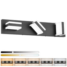 Load image into Gallery viewer, SOLFART LED Dimmable Black Vanity Light Over Mirror Modern Vanity Lighting for Bathroom 6000K 9568