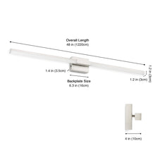 Load image into Gallery viewer, SOLFART Bathroom Lights Over Mirror, Brushed Nickel LED Vanity Light, Built-in Dimmer, 4-Way Adjustable 6009
