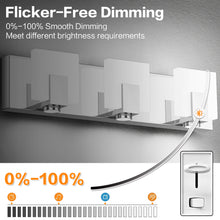 Load image into Gallery viewer, SOLFART Vanity Lights Chrome Finish Modern Bathroom Light Dimmable Vanity Lighting Fixtures  LED Light 7249