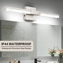 Load image into Gallery viewer, SOLFART Bathroom Lights Over Mirror, Brushed Nickel LED Vanity Light, Built-in Dimmer, 4-Way Adjustable 6009