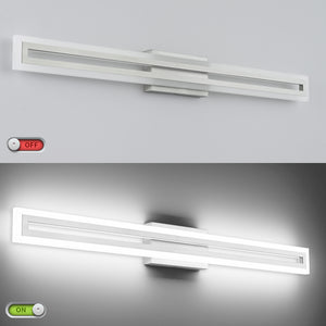 SOLFART Dimmable Vanity Lights Bathroom Lights Over Mirror Black Led Modern Light Fixture 8300