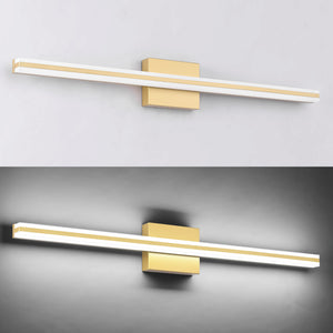SOLFART Dimmable Black Bathroom Light Fixtures Over Mirror Vanity Lights Modern Matt Black Led Lights 8200