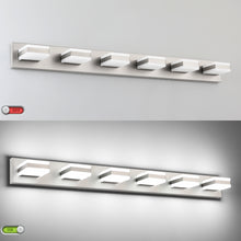 Load image into Gallery viewer, SOLFART LED Dimmable Black Vanity Light Over Mirror Modern Vanity Lighting for Bathroom 6000K 9568