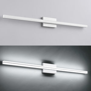 SOLFART Dimmable Black Bathroom Light Fixtures Over Mirror Vanity Lights Modern Matt Black Led Lights 8200
