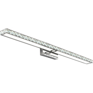 SOLFART LED Vanity Lights Over Mirror,25.4 inch 24W,Crystal Wall Lights for Bathroom Lighting Fixtures