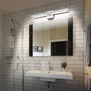 SOLFART LED Vanity Lights Over Mirror,25.4 inch 24W,Crystal Wall Lights for Bathroom Lighting Fixtures