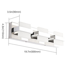 Load image into Gallery viewer, SOLFART LED Modern Matt Black Vanity Lights Waterproof Finishing Bathroom Wall Light Fixture Over Mirror