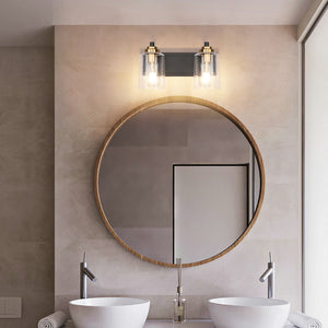 SOLFART Vintage Wall Lighting Over Mirror Bathroom Vanity Light Fixtures Thick Globes 8580 Lights