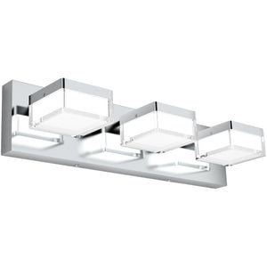 SOLFART Dimmable Modern Black Finished Bathroom Light Fixtures  Led Vanity Light Over Mirror