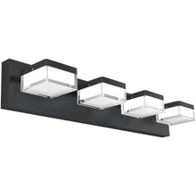 Load image into Gallery viewer, SOLFART Dimmable Modern Black Finished Bathroom Light Fixtures  Led Vanity Light Over Mirror